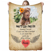 Lofaris Cute Personalized Dog Portrait Throw Blanket As Gift